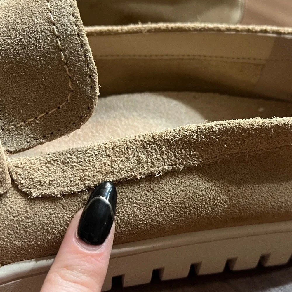 Vionic Journey Uptown Loafer Suede‎ Flats Travel Sneakers Tan Women's Size 10